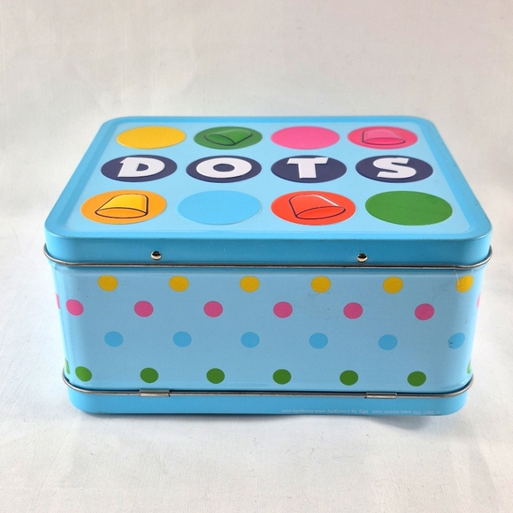 VINTAGE 2007 LOUNGEFLY DOTS CANDY METAL LUNCH BUCKET NEVER USED - Picture 6 of 8
